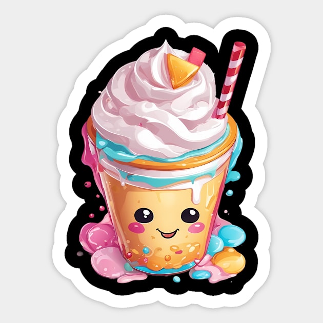 Ice Cream Drink Sticker by animegirlnft